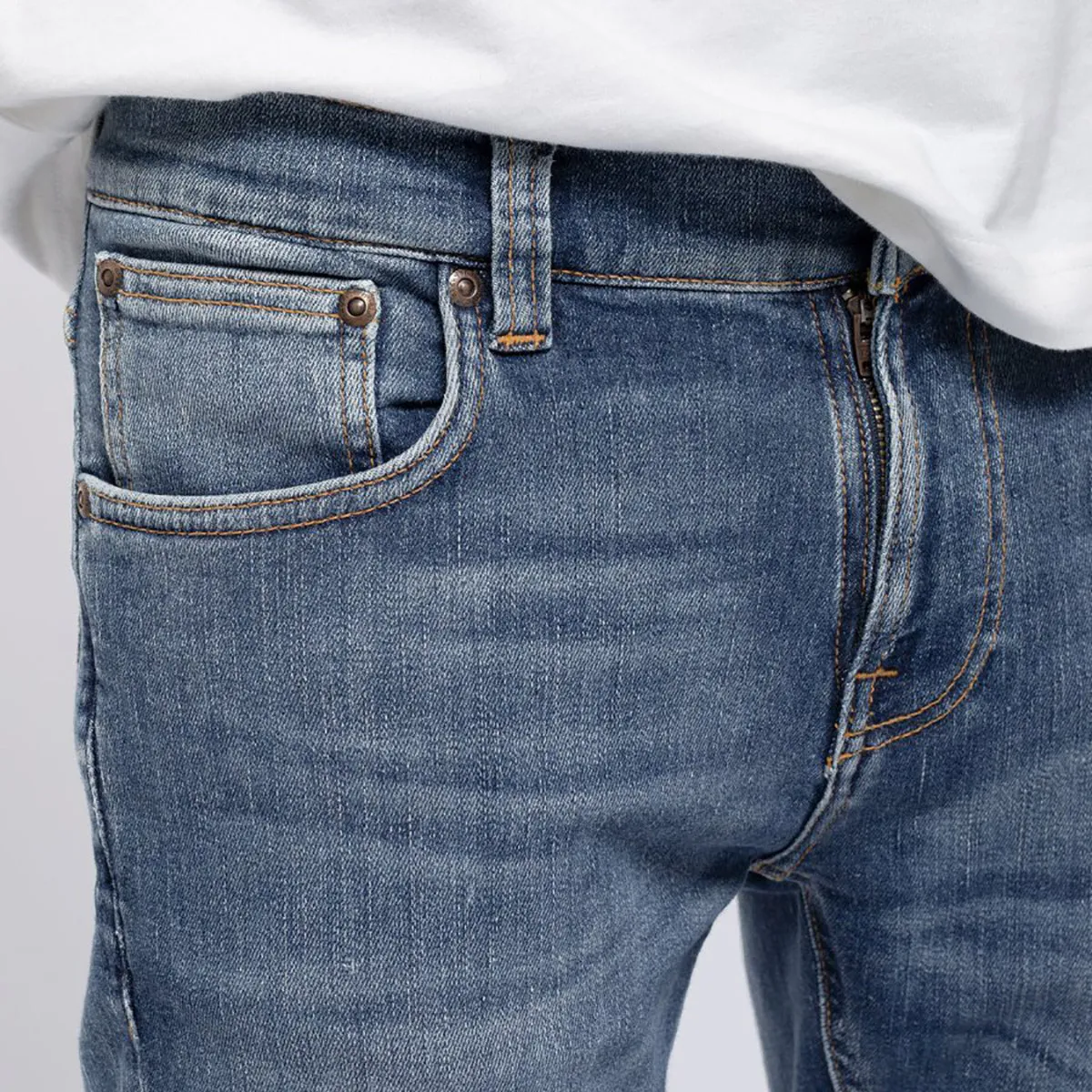 Nudie Jeans - Tight Terry Jeans in Steel Navy