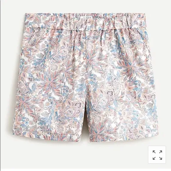 NWT J. Crew Pull-on camp short in Liberty® florals