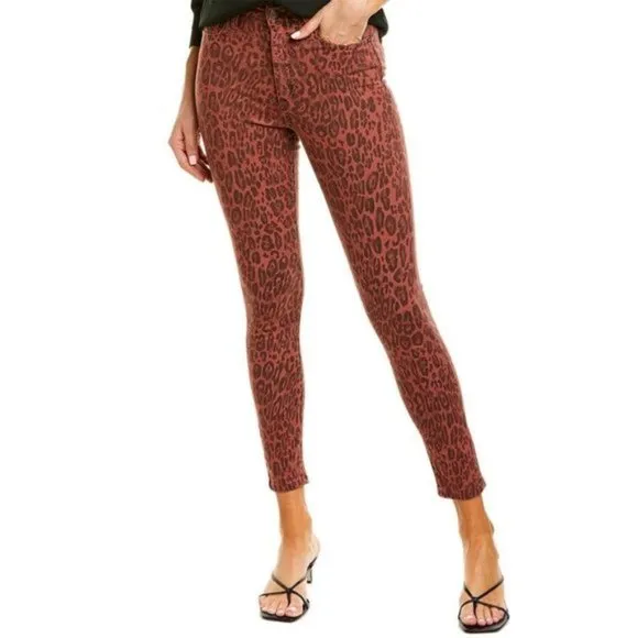 NWT Joe's Jeans leopard high rise ankle cut jeans