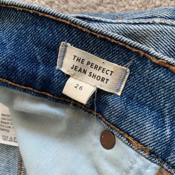 NWT Madewell The Perfect Jean Short in Balsam Wash: TENCEL™