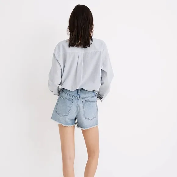 NWT Madewell The Perfect Jean Short in Balsam Wash: TENCEL™