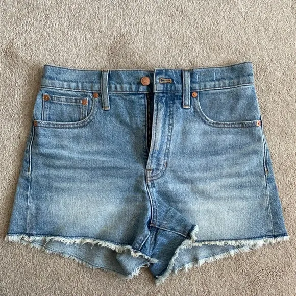 NWT Madewell The Perfect Jean Short in Balsam Wash: TENCEL™