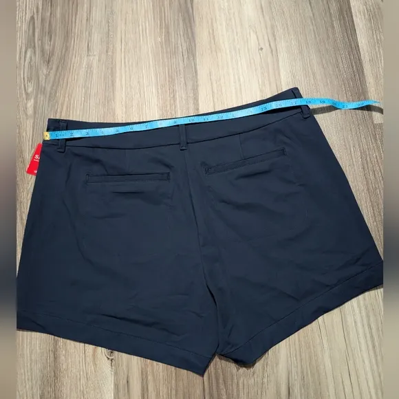 NWT, Spanx, Womens XL Sunshine Short, Navy, 4&quot; Inseam, UPF 50 
