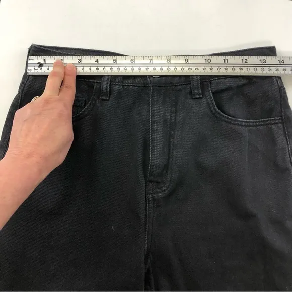 Oak   Fort black straight leg 100% cotton pant 28”