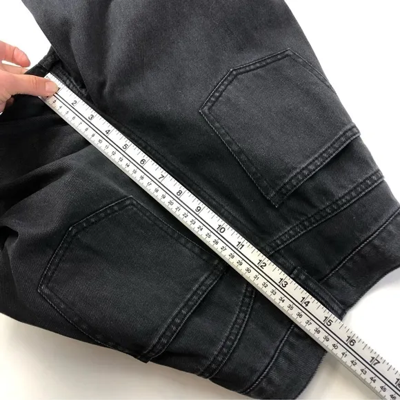 Oak   Fort black straight leg 100% cotton pant 28”