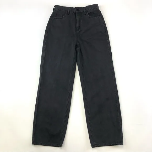 Oak   Fort black straight leg 100% cotton pant 28”
