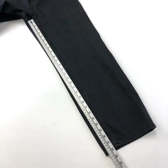 Oak   Fort black straight leg 100% cotton pant 28”