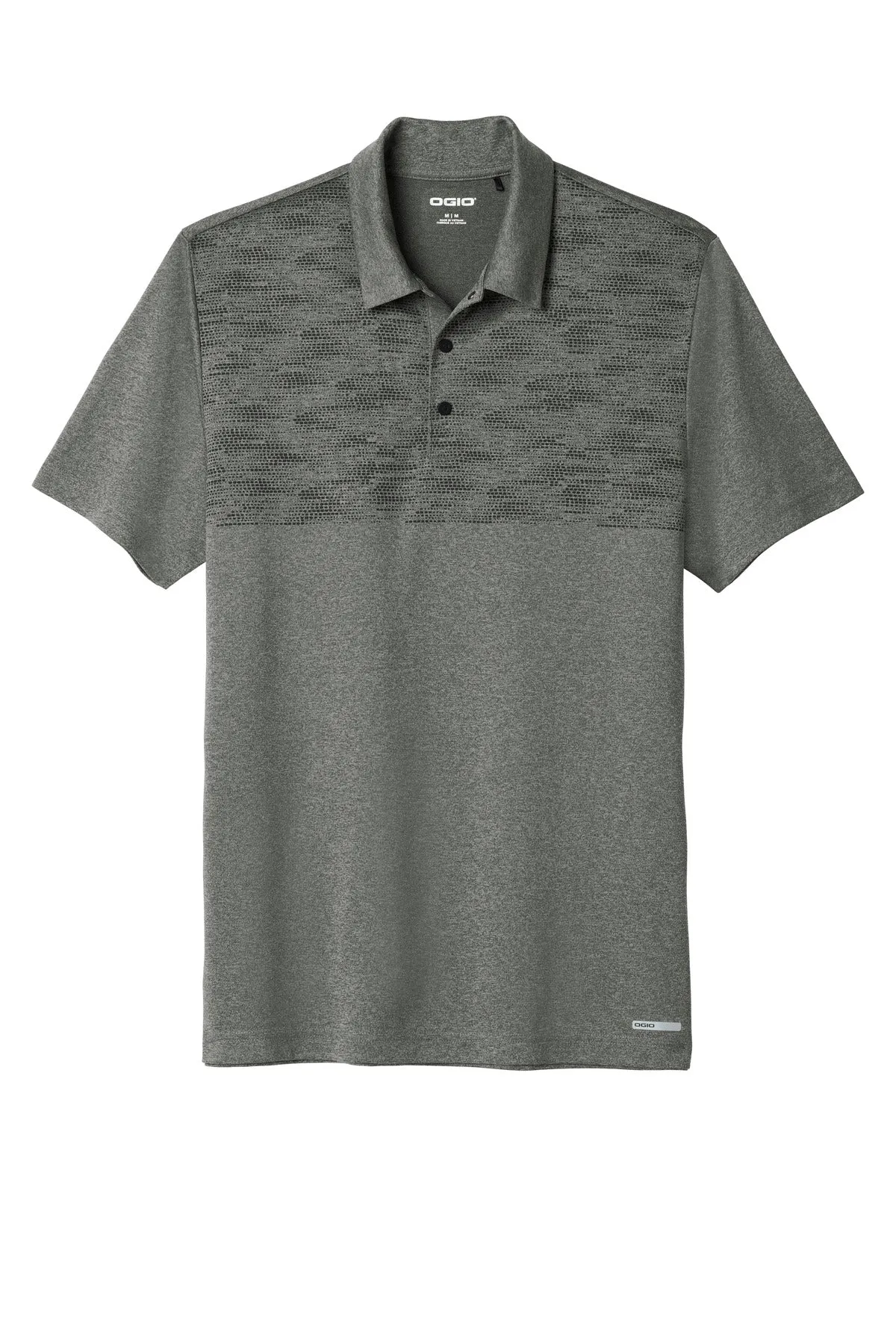 OGIO  Gravitate Polo. OG140 Dark Heather Grey