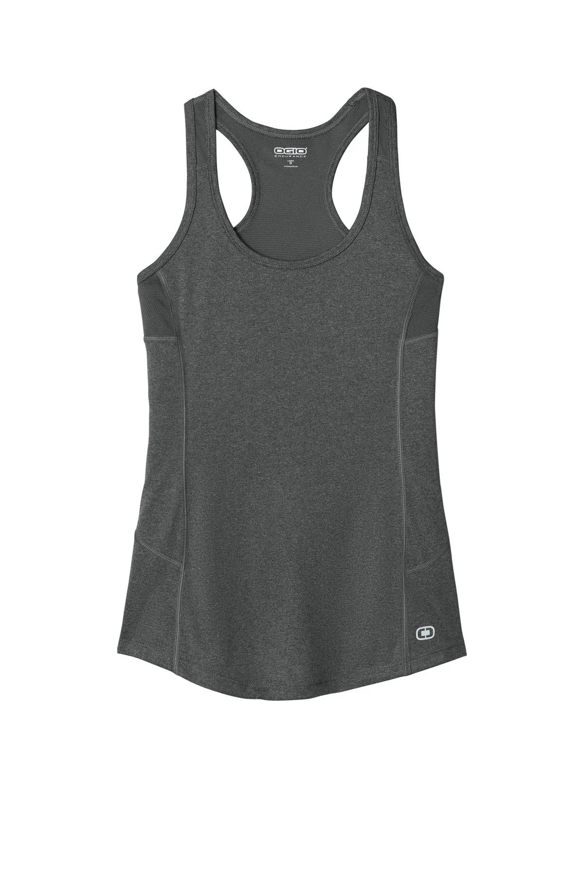 OGIO Women's Racerback Pulse Tank. LOE322 Gear Grey