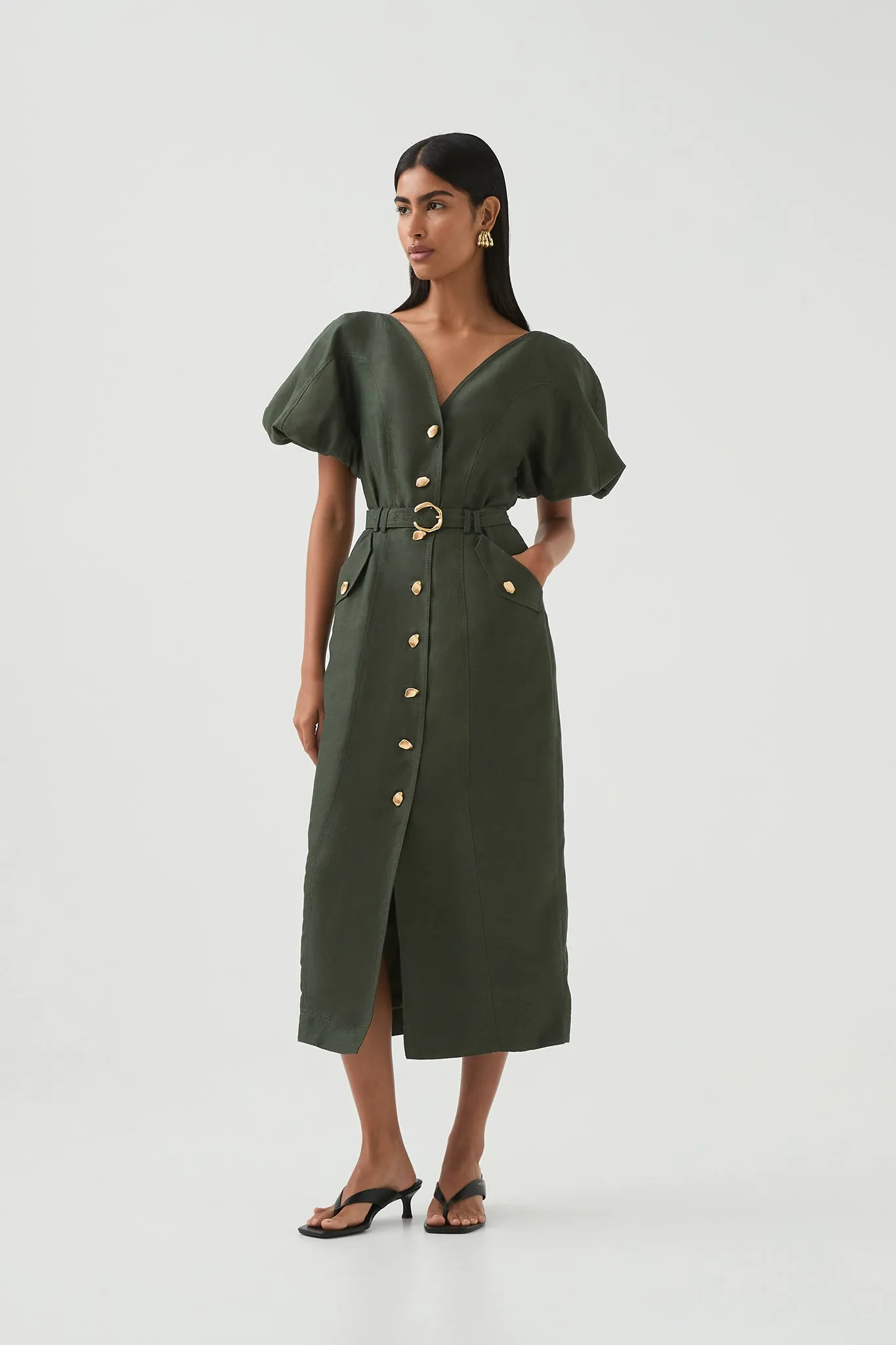 Paloma Utility Midi Dress