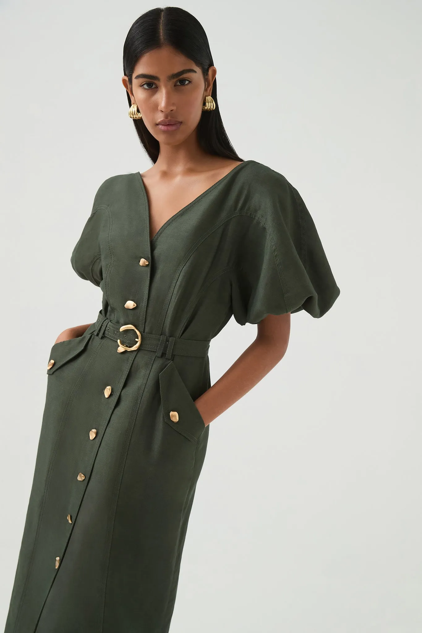 Paloma Utility Midi Dress