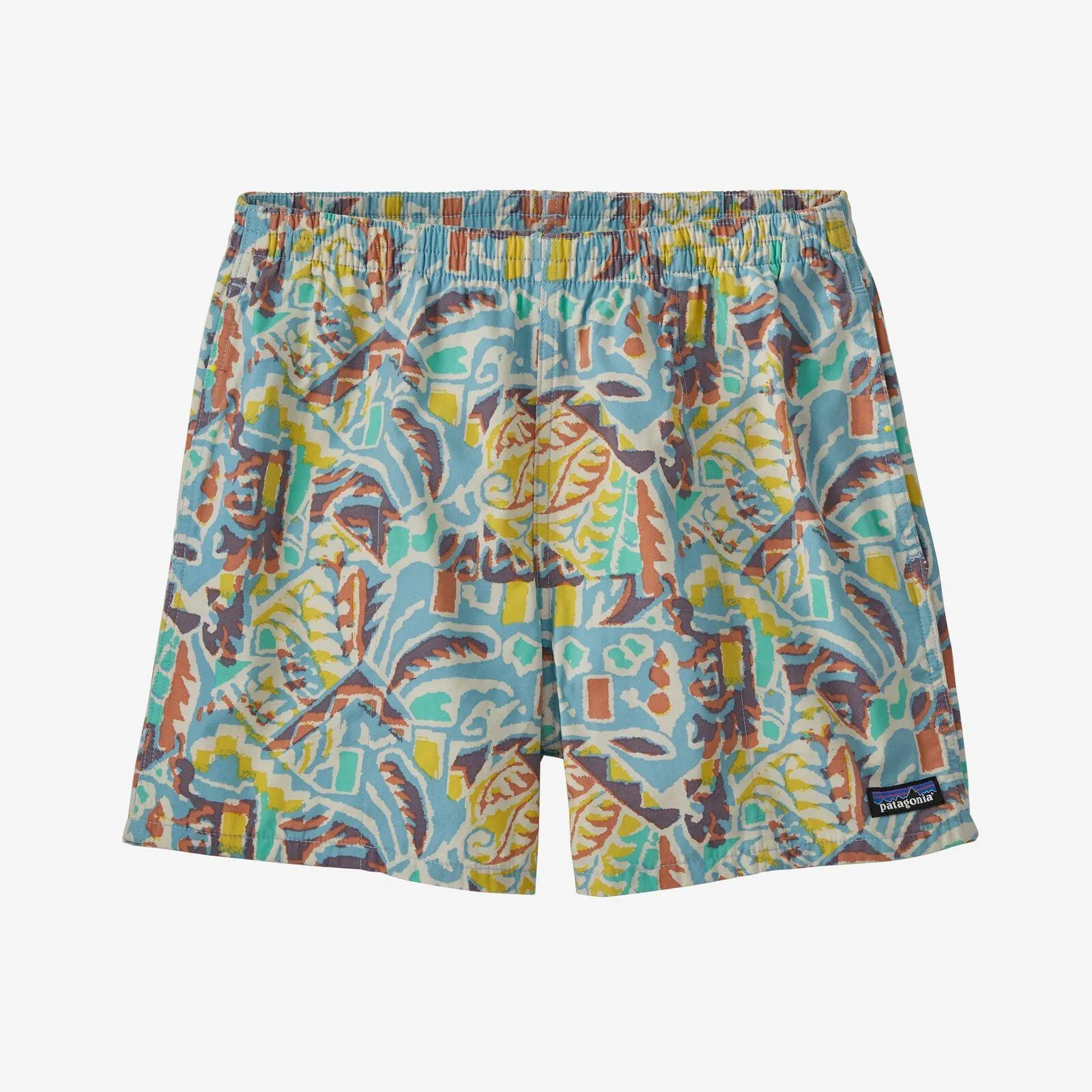 Patagonia Funhoggers Shorts - 4" Thriving Planet: Lago Blue