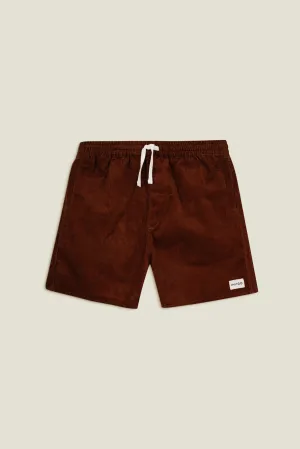 Pecan Brown Corduroy Shorts