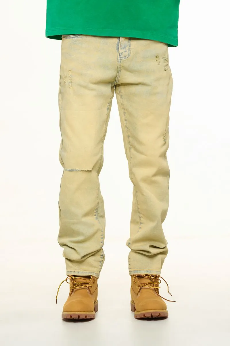 PHEELINGS HORIZON STRAIGHT FIT DENIM (GREY /SAND WASH)