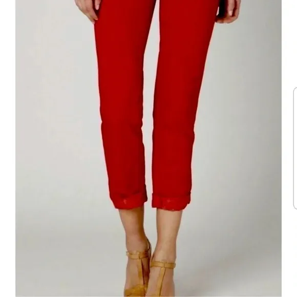Pilcro Anthropologie Red Stet Fit Skinny Straight Jeans Sz 29