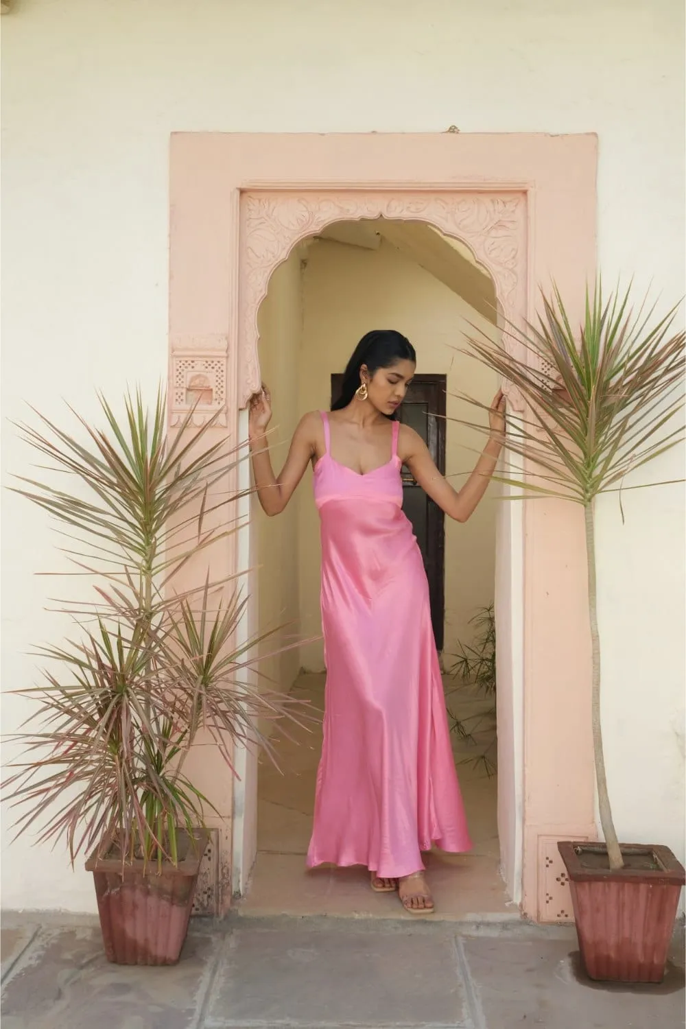 Pink Fit & Flare Dress