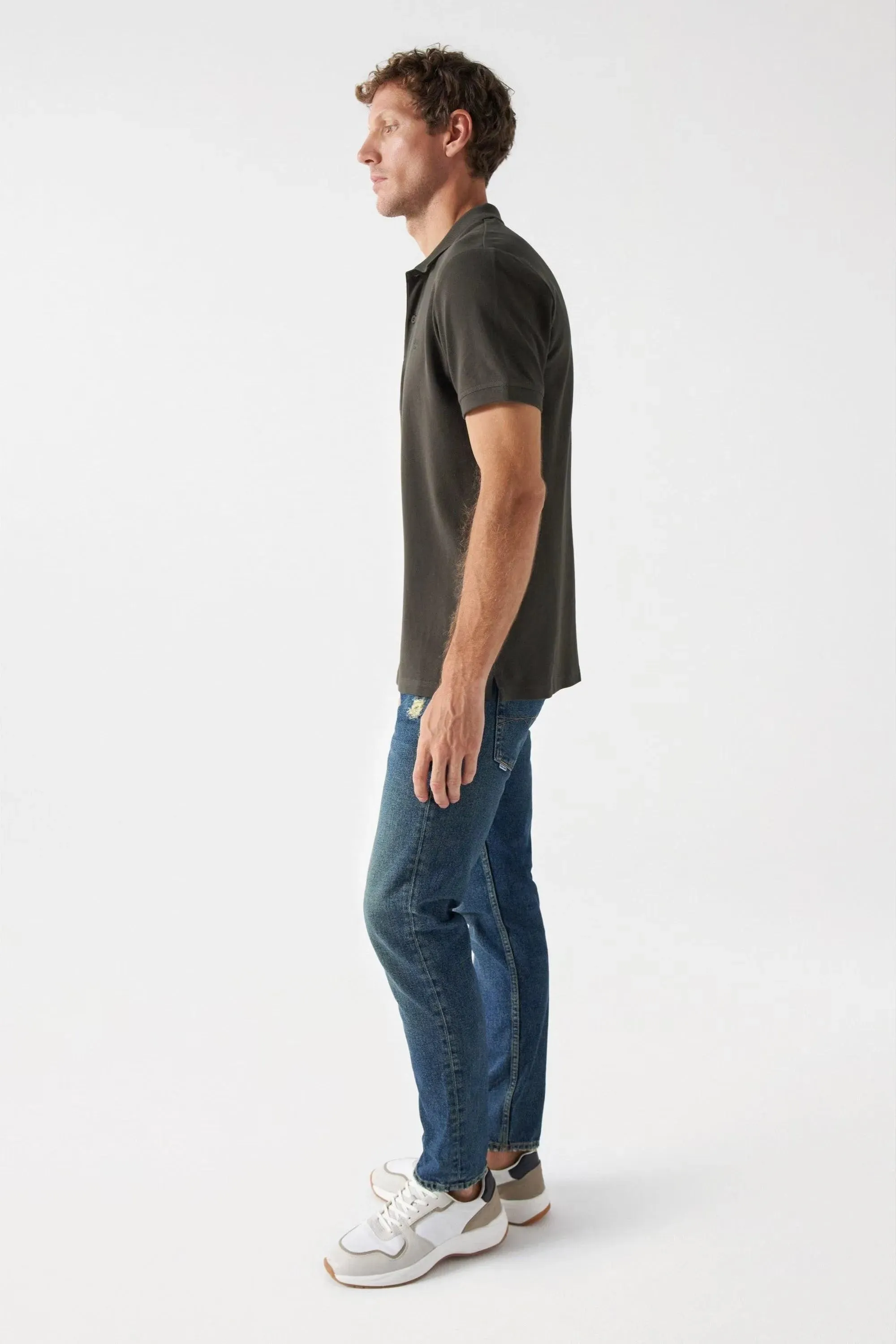 Polo Salsa Jeans Básico Regular Fit Green