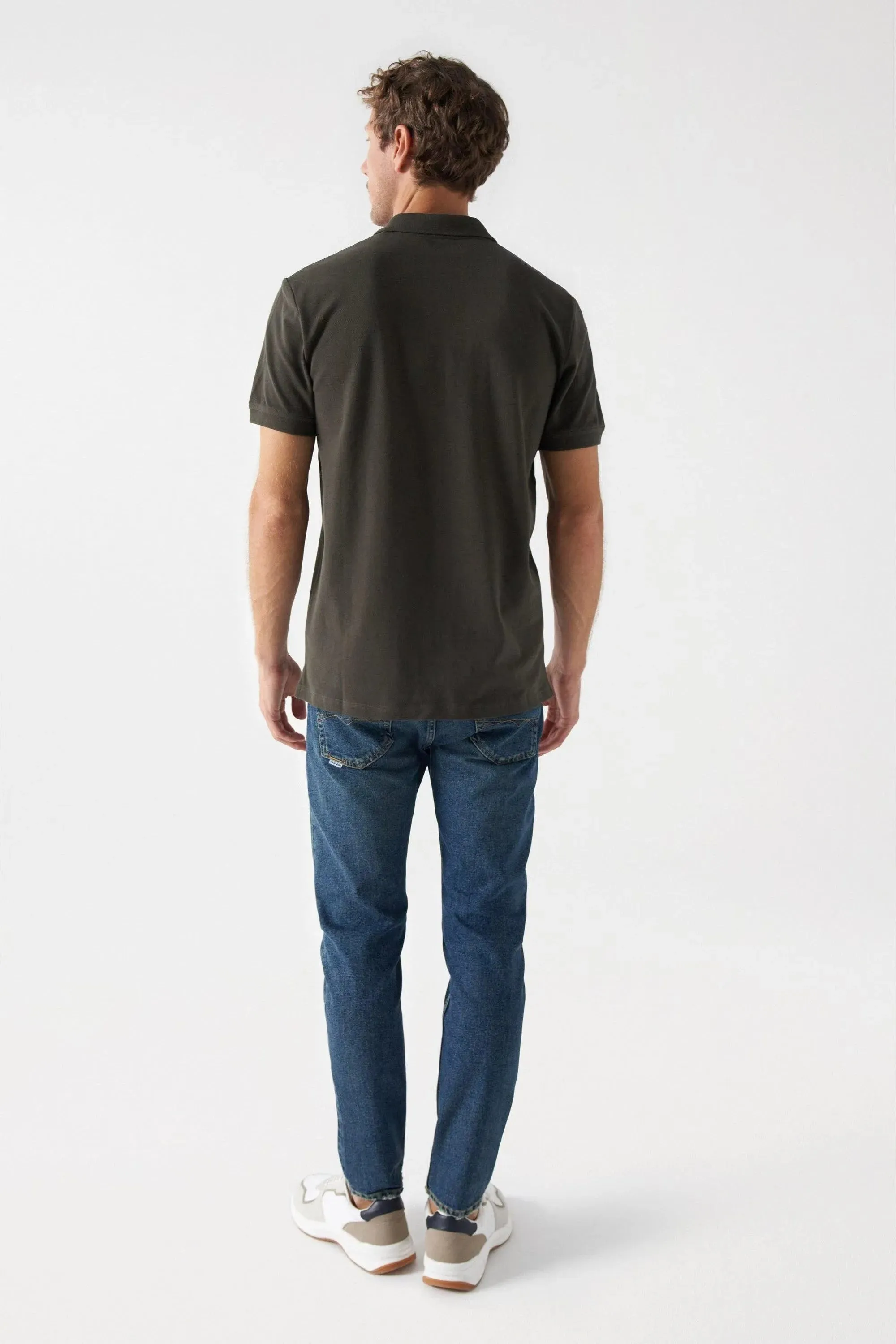 Polo Salsa Jeans Básico Regular Fit Green