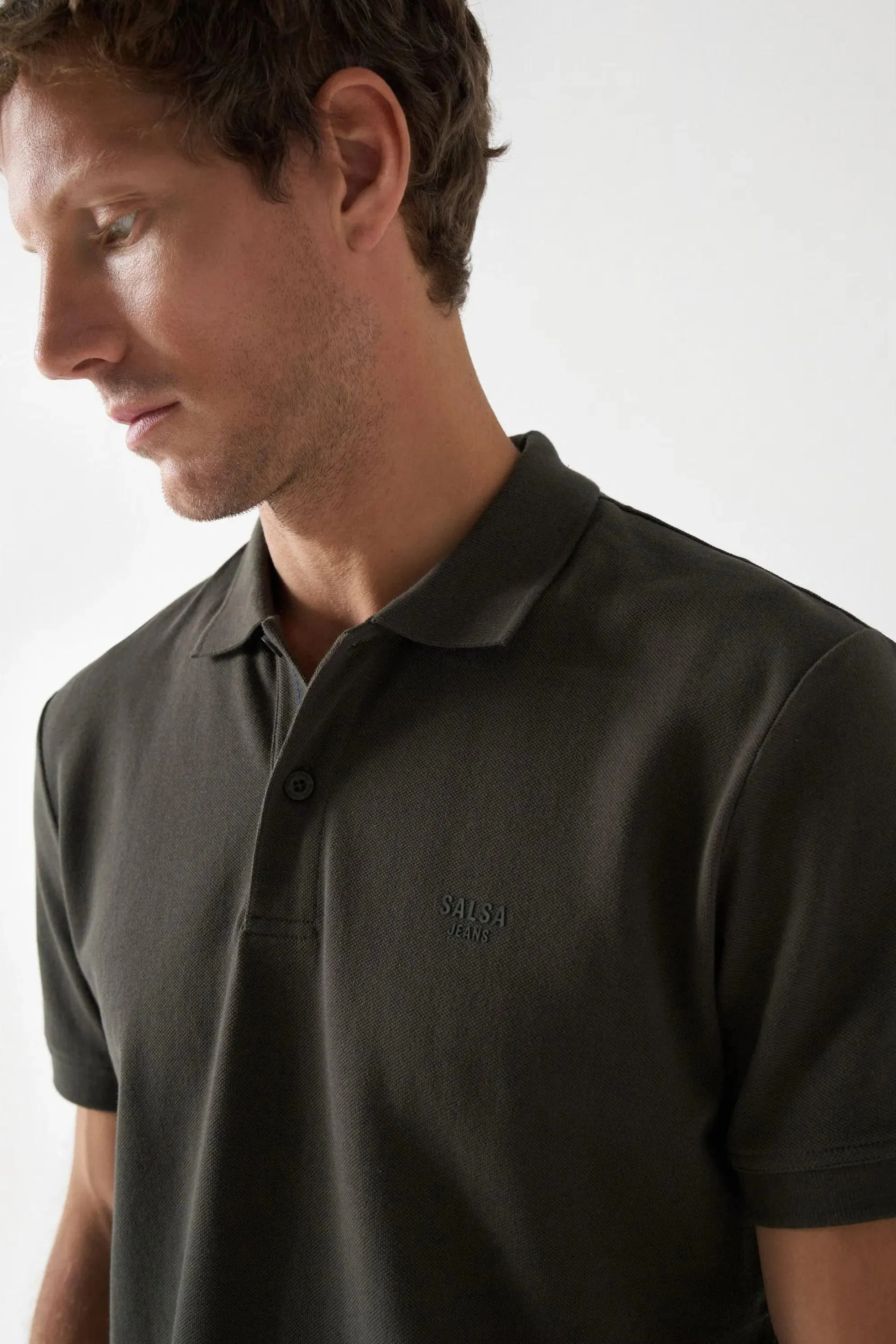 Polo Salsa Jeans Básico Regular Fit Green