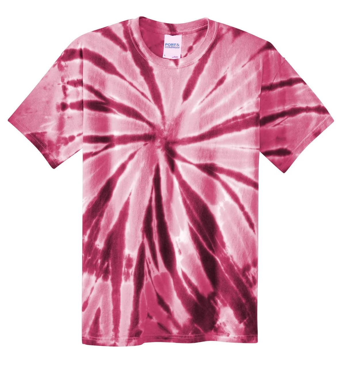 Port & Company Tie-Dye Tee. PC147 Maroon