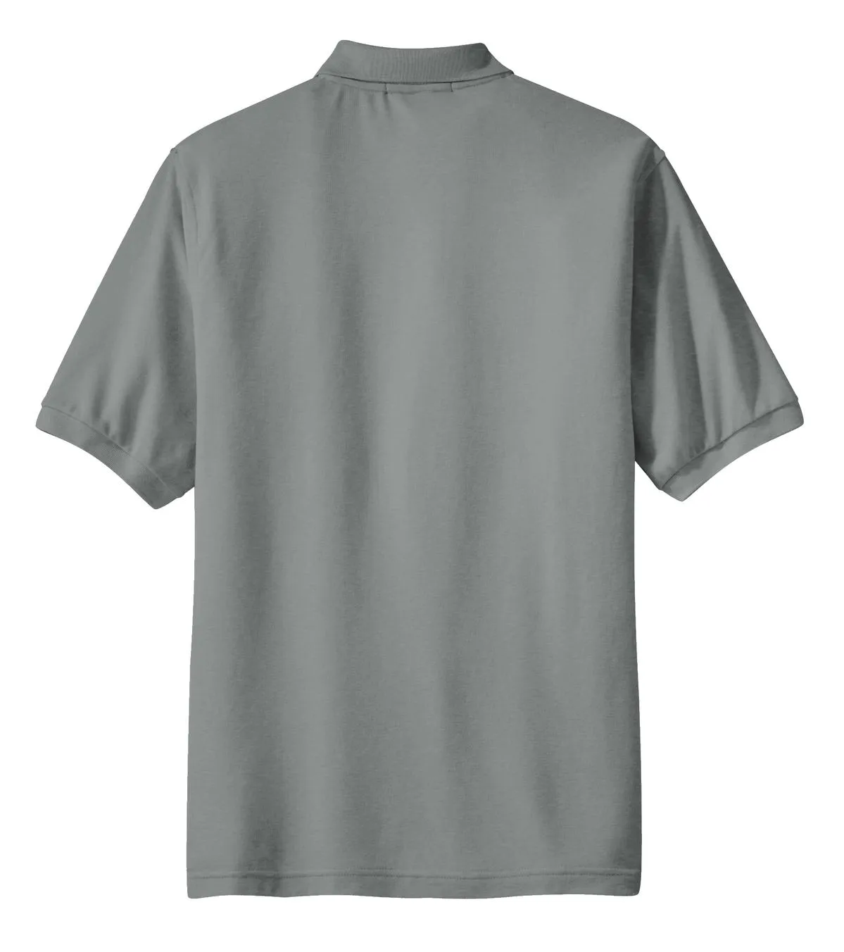 Port Authority Silk Touch Polo with Pocket.  K500P Cool Grey