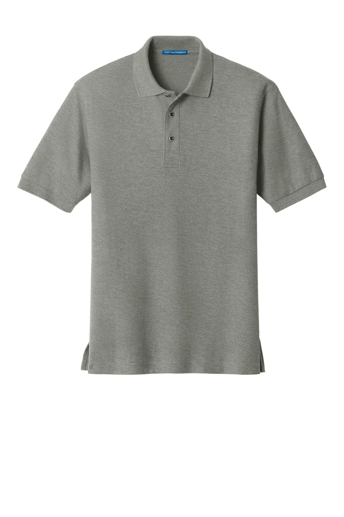 Port Authority Tall Silk Touch Polo.  TLK500 Cool Grey Tall