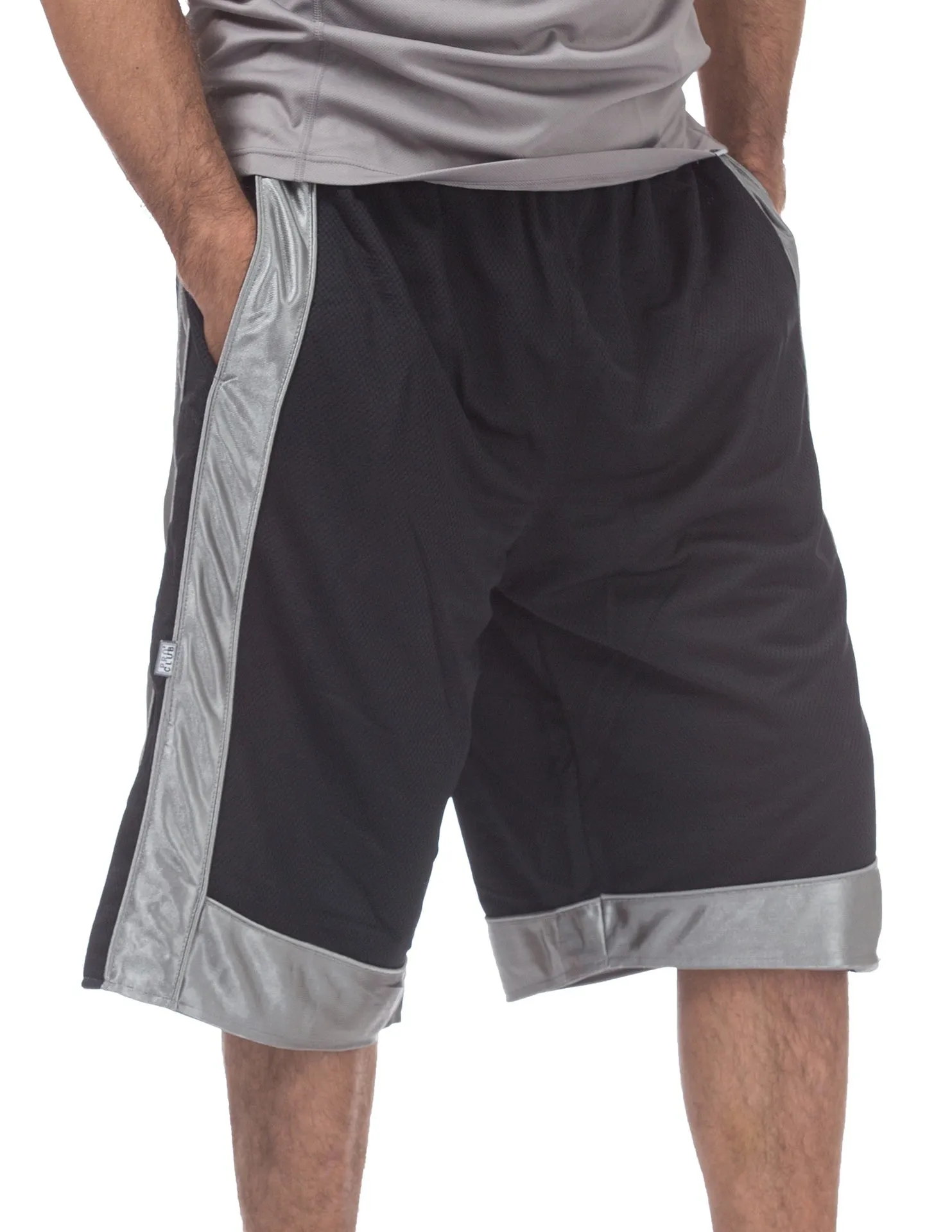 Pro Club Heavyweight Mesh Basketball Shorts - BLACK/GRAY