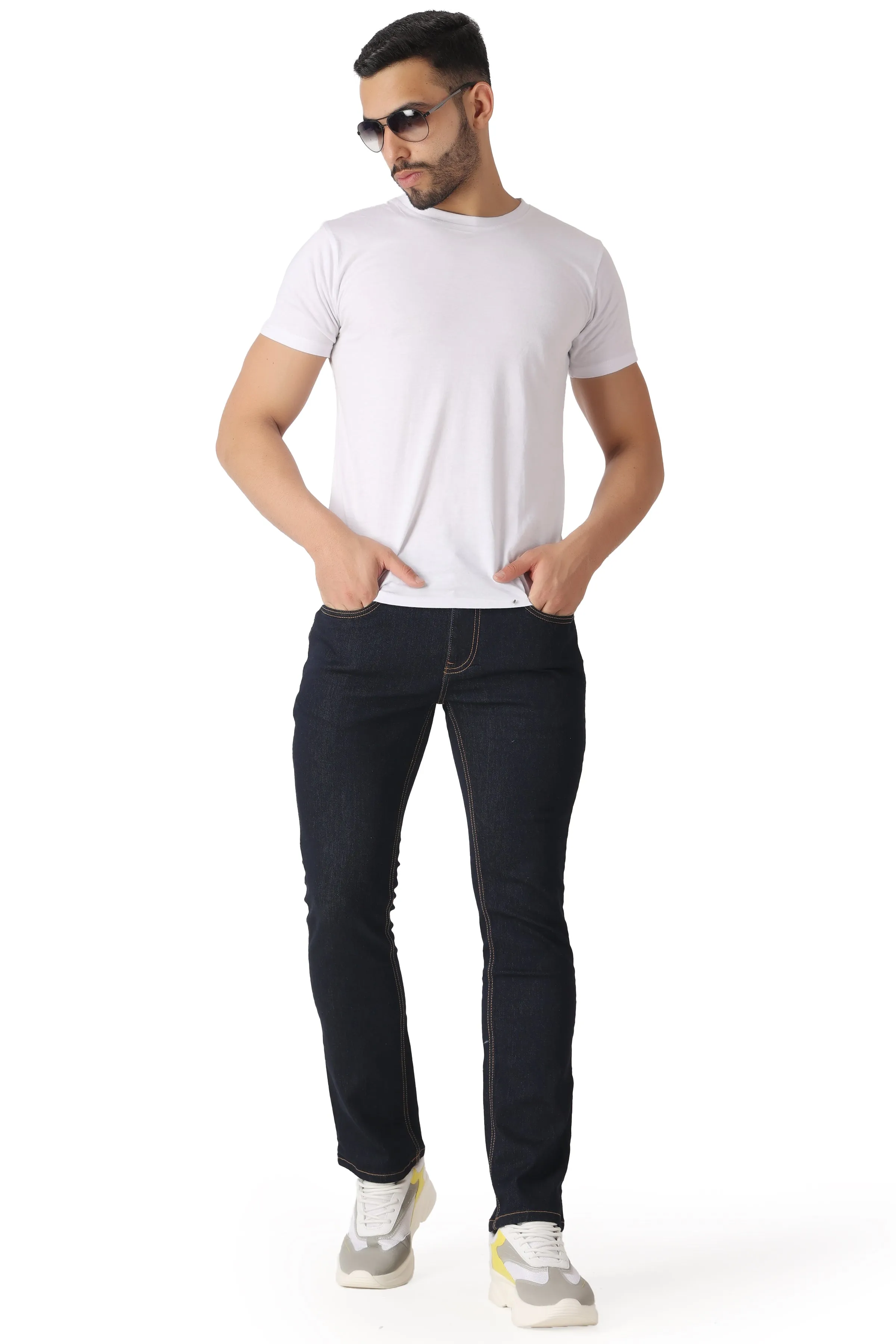Pupil London Dark Blue Regular Fit Jeans