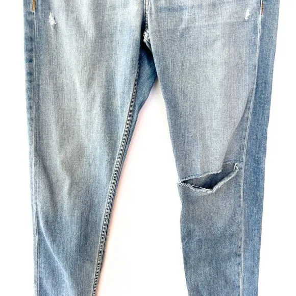 Rag &amp; Bone Medium Wash Standard Issue Fit 1 Skinny Leg Distressed Denim Jeans 32
