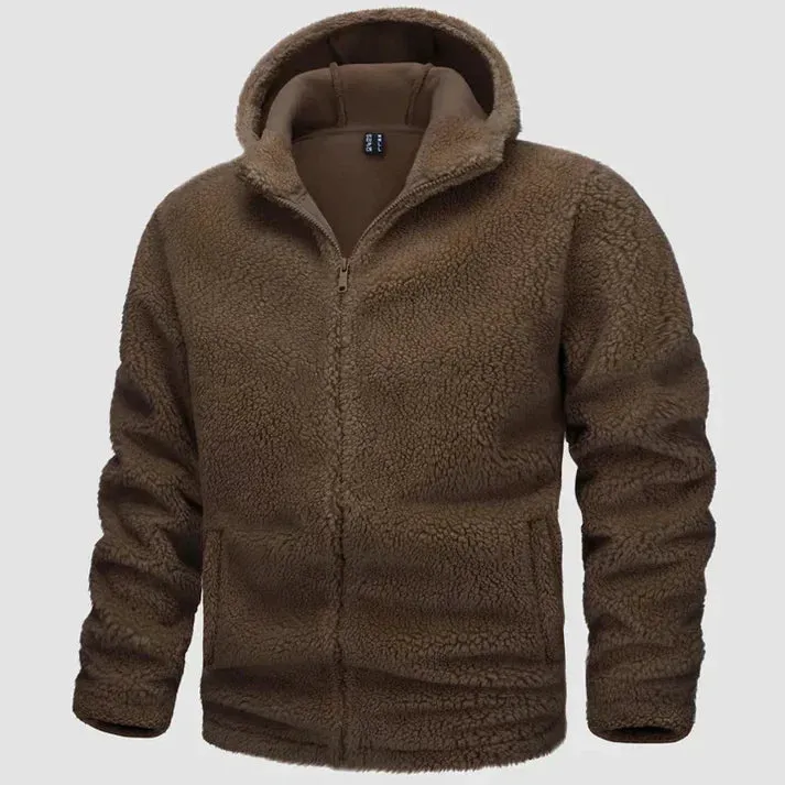 Roland - men's fleece jacket with hood