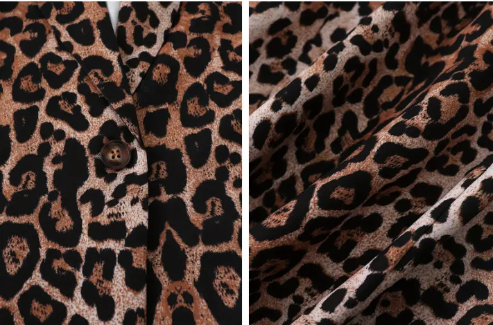 Scarlett elegant leopard print blazer