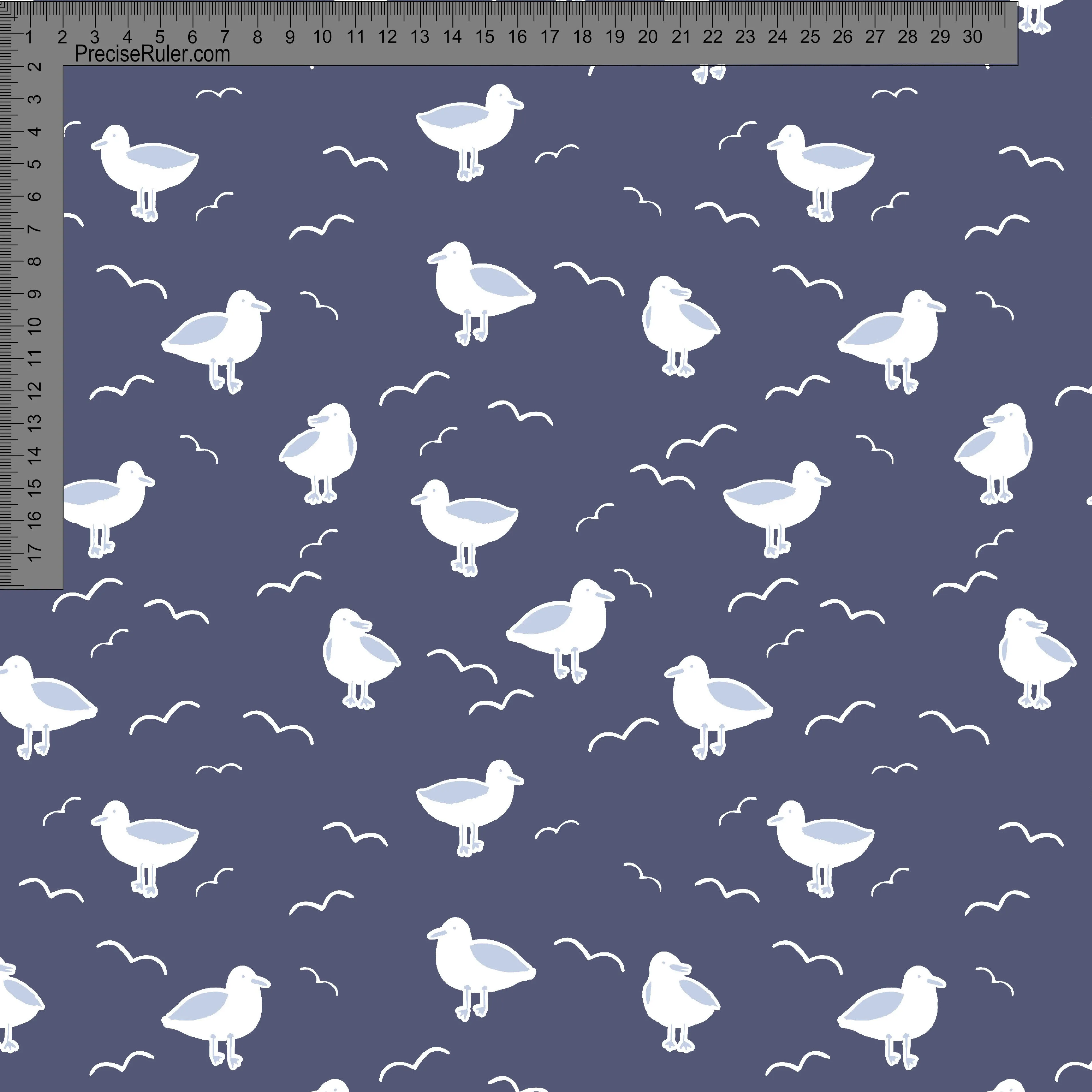 Seagulls on Blue- Ashleigh Fish - Custom Pre Order