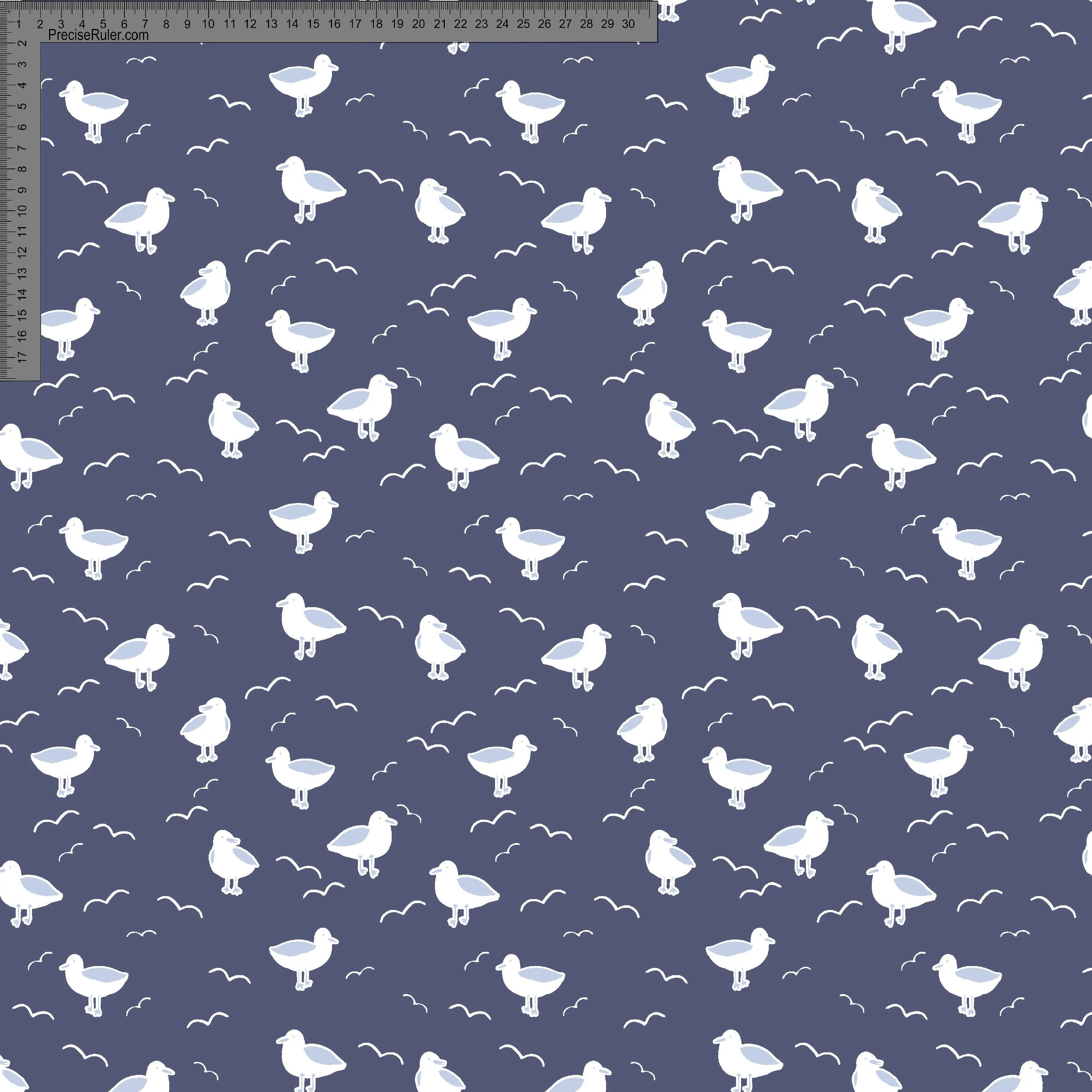 Seagulls on Blue- Ashleigh Fish - Custom Pre Order