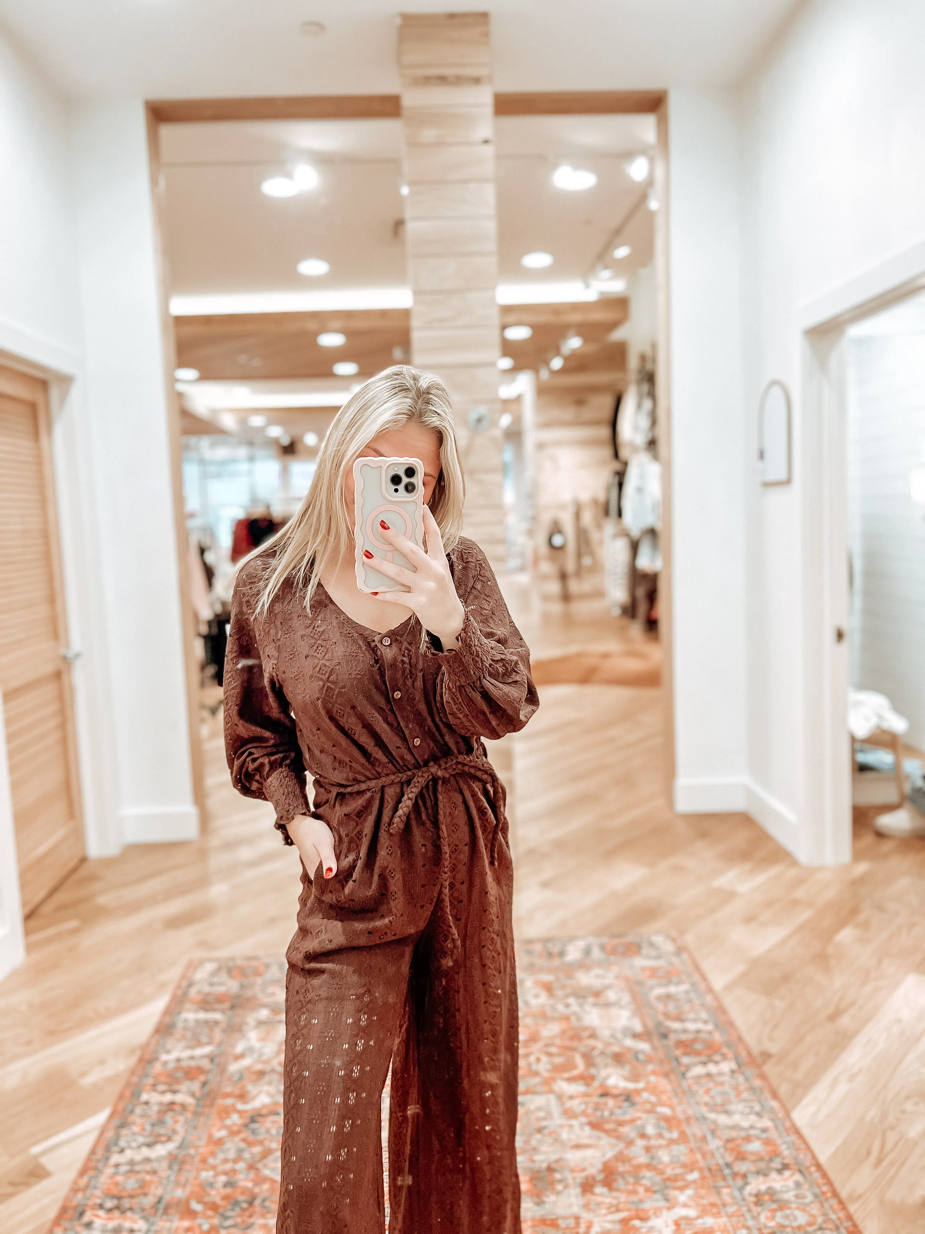 Shayla Mocha Lace Jumper