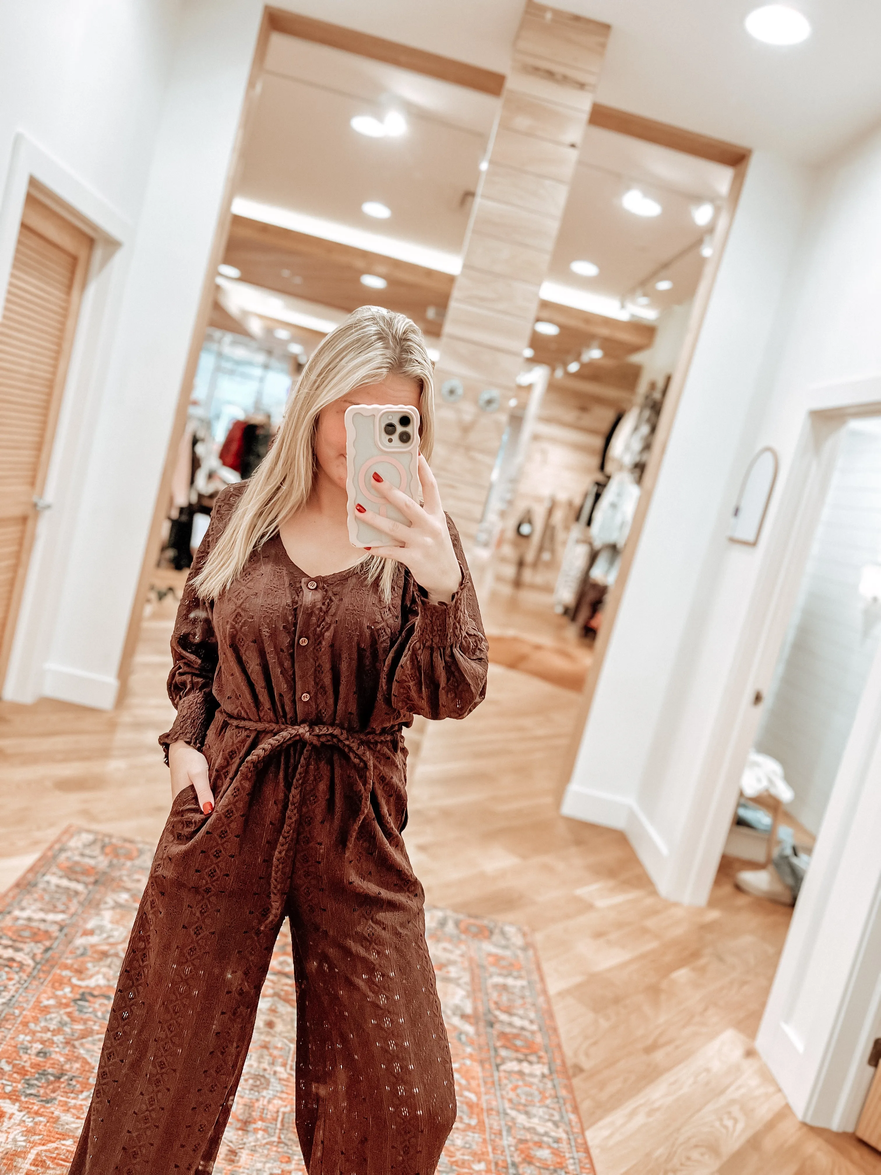 Shayla Mocha Lace Jumper