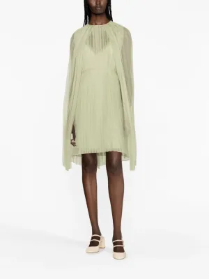 Silk Pleated Dress