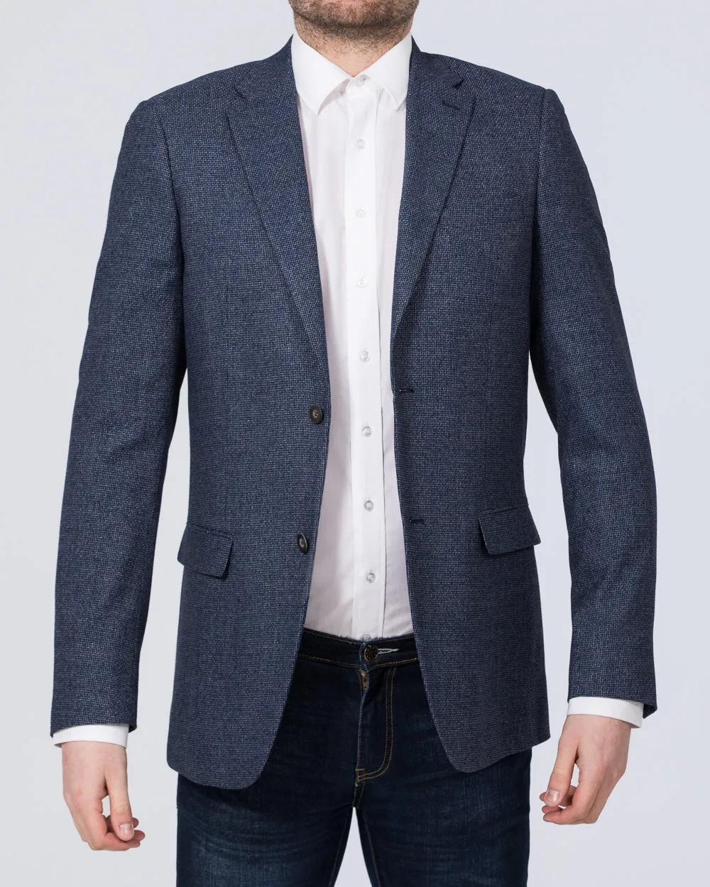Skopes Cole Tall Textured Blazer (navy)