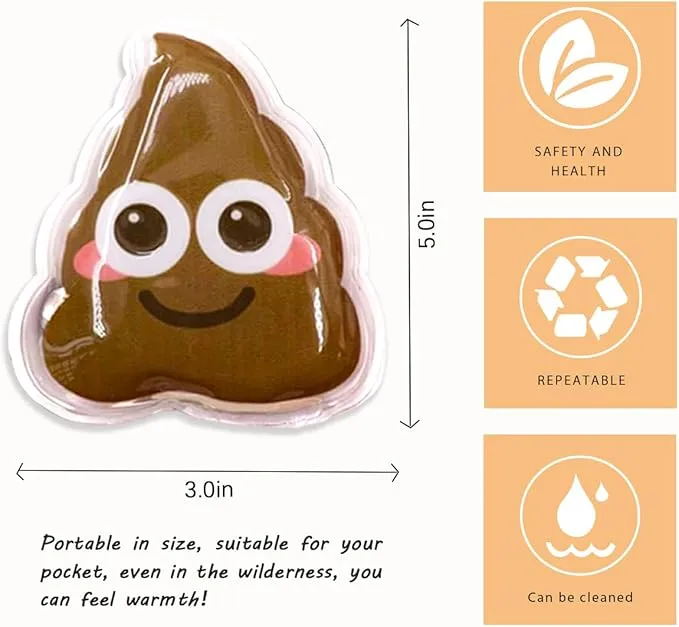 Snap Heat Pack, Reusable Pocket Hand Warmers, Hand Warmers Click, Pouch Gel Hand Warmers Cute Long Lasting Warmth for Outdoor, Camping, Hiking (4)