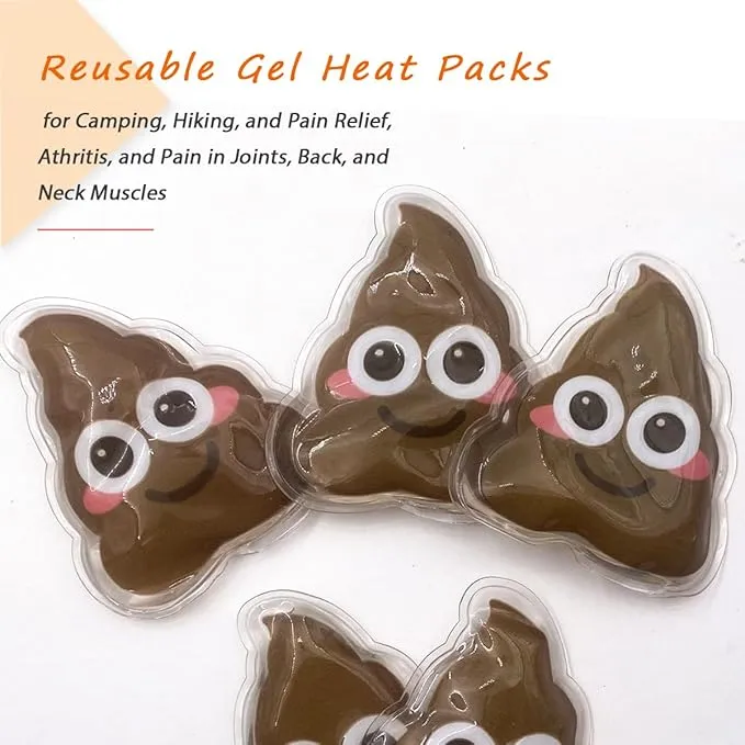Snap Heat Pack, Reusable Pocket Hand Warmers, Hand Warmers Click, Pouch Gel Hand Warmers Cute Long Lasting Warmth for Outdoor, Camping, Hiking (4)