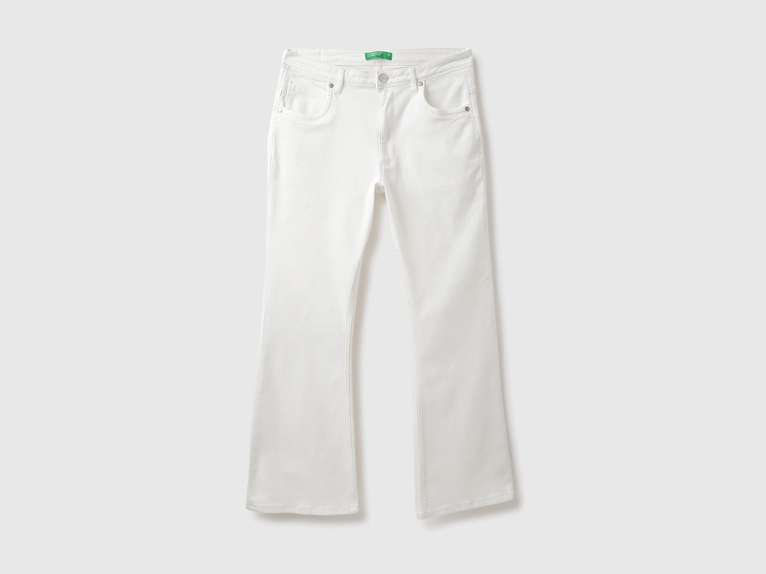 Solid Boot-Leg Fit Jeans