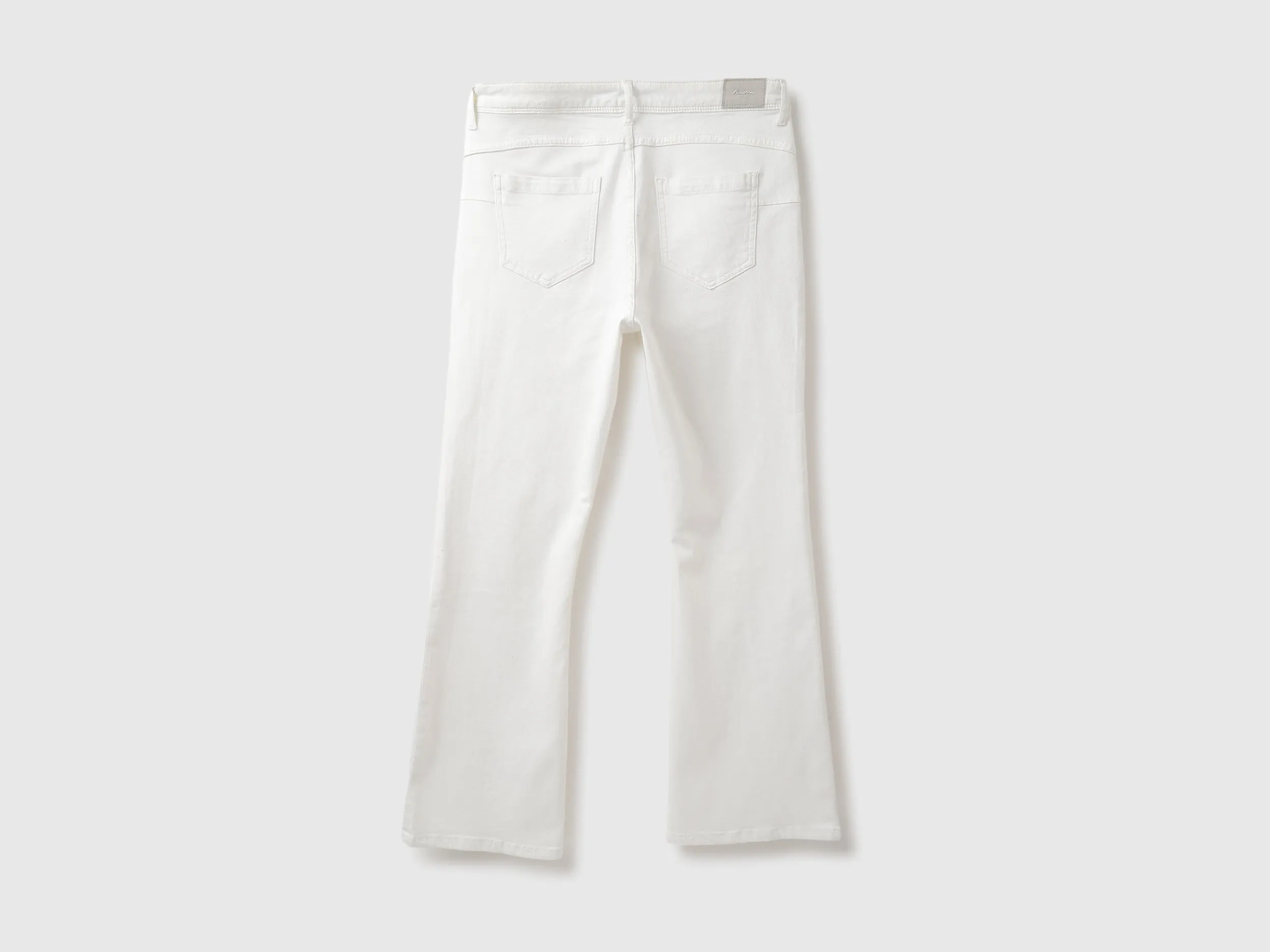 Solid Boot-Leg Fit Jeans