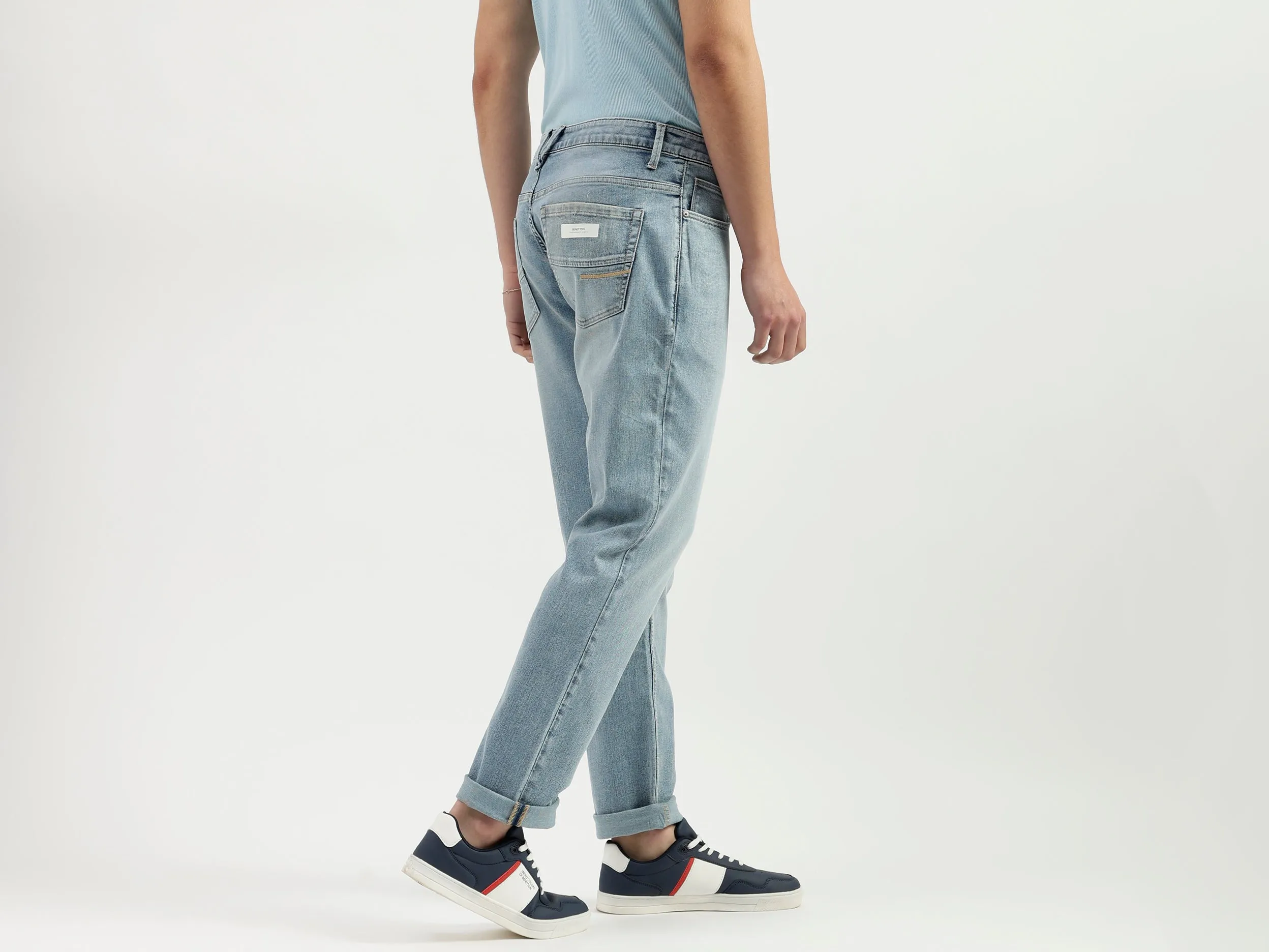 Solid Pattern Skinny Fit Jeans