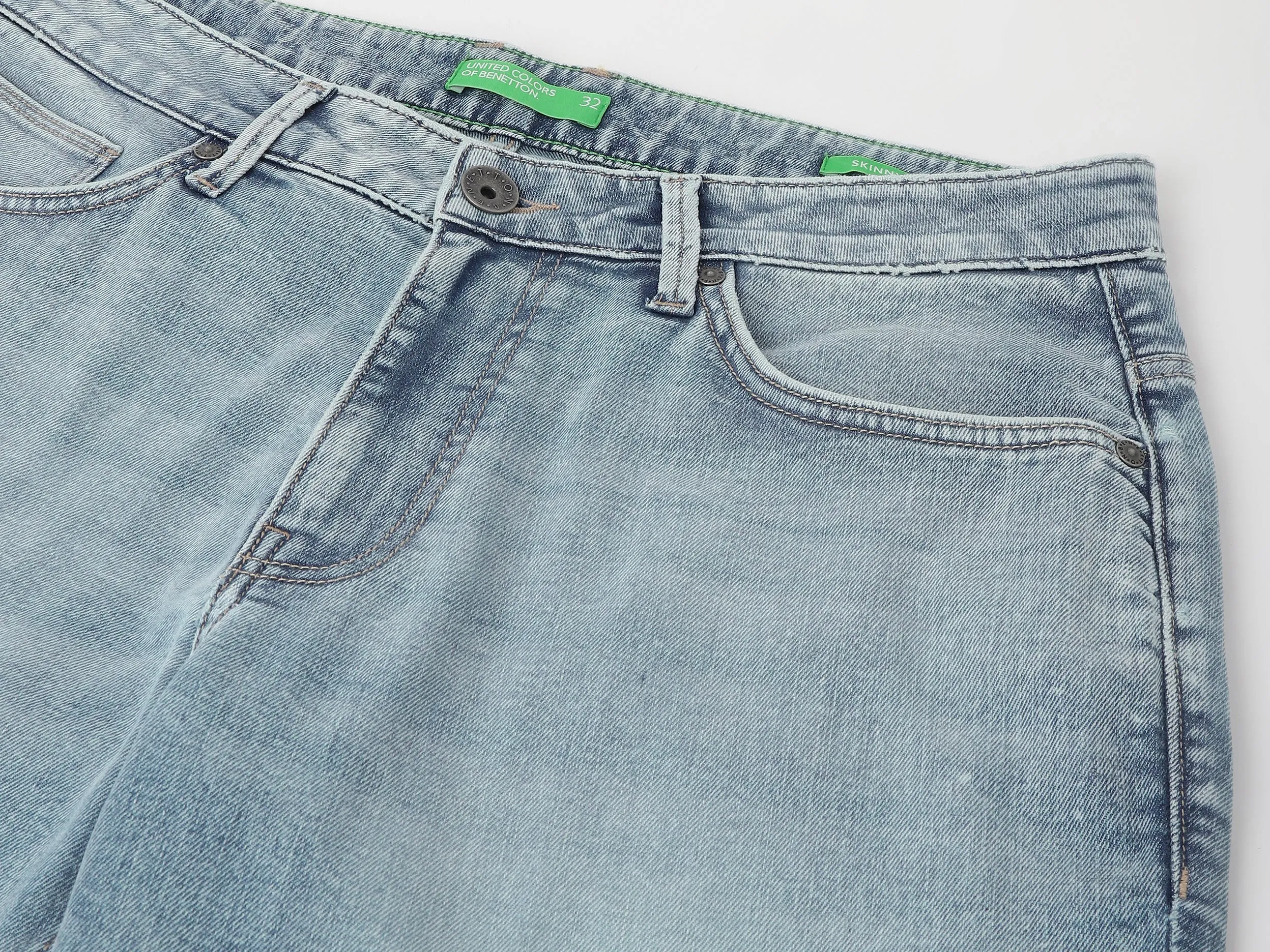 Solid Pattern Skinny Fit Jeans