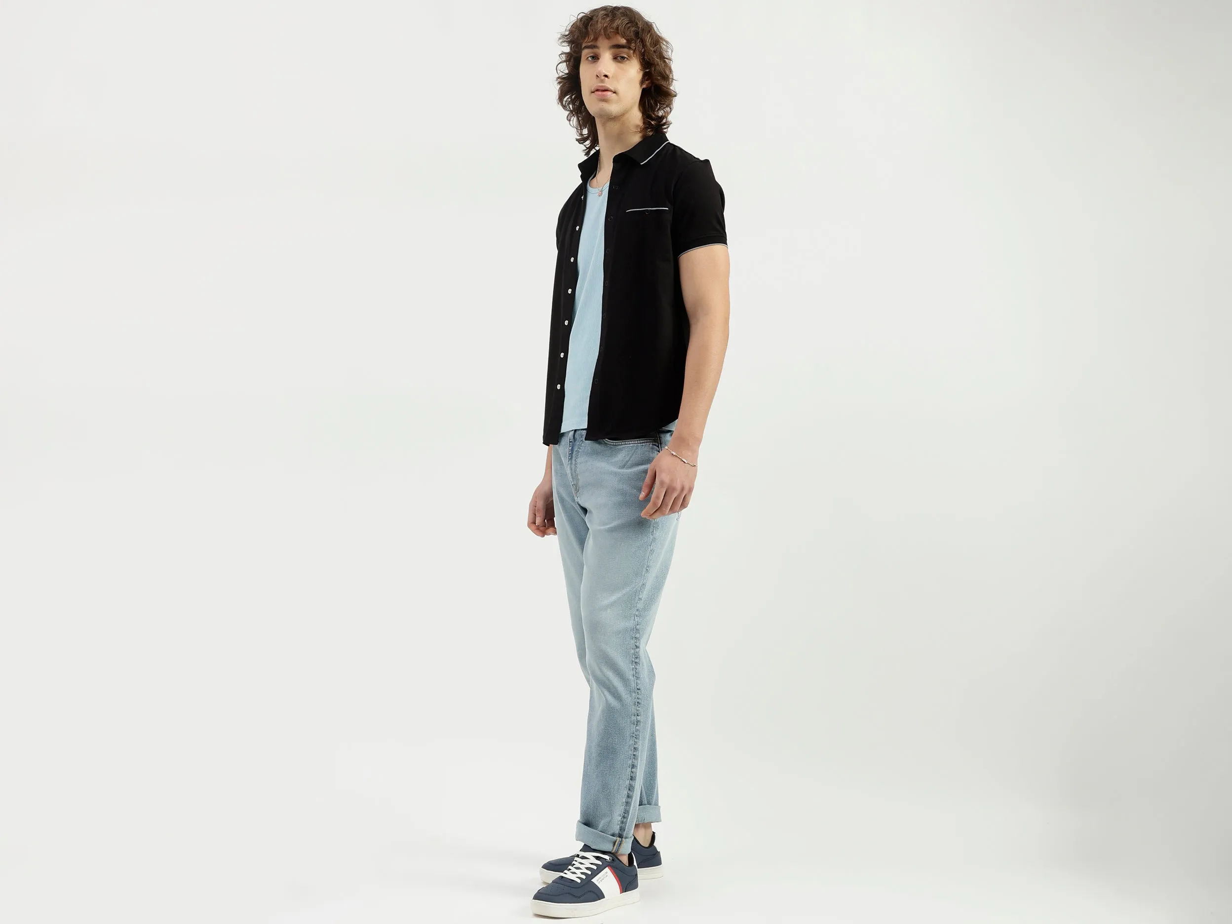 Solid Pattern Skinny Fit Jeans