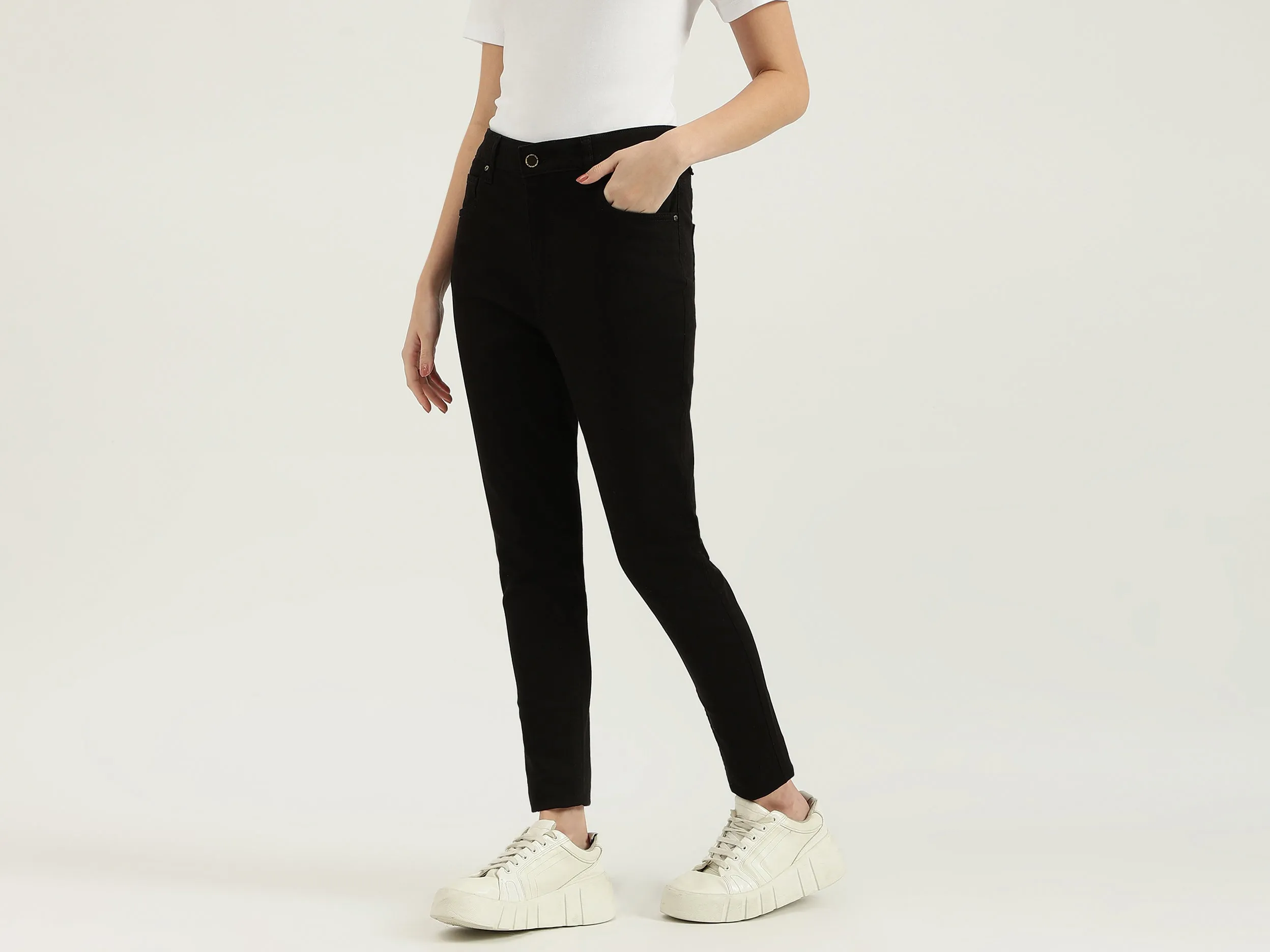 Solid Skinny Fit Jeans