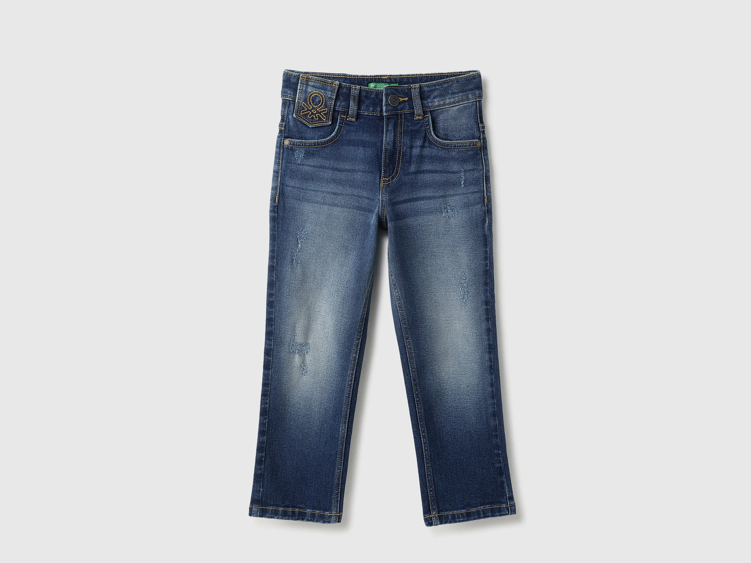 Solid Straight Fit Jeans