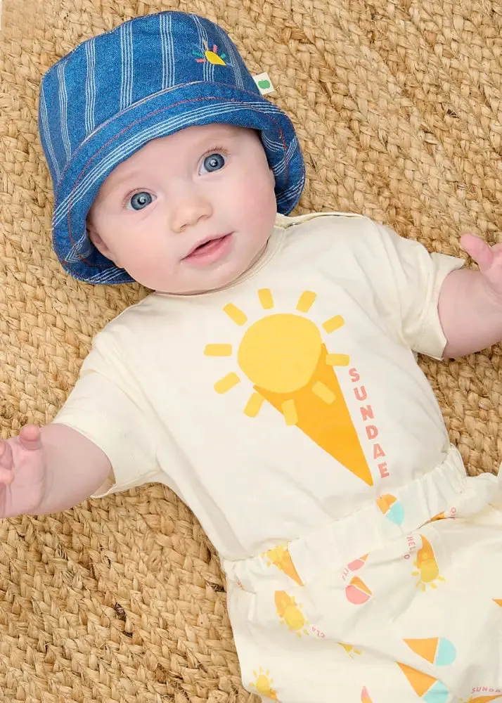 Sorbetto & Sailor Set - Gelato Jersey Baby Bodysuit & Short Set