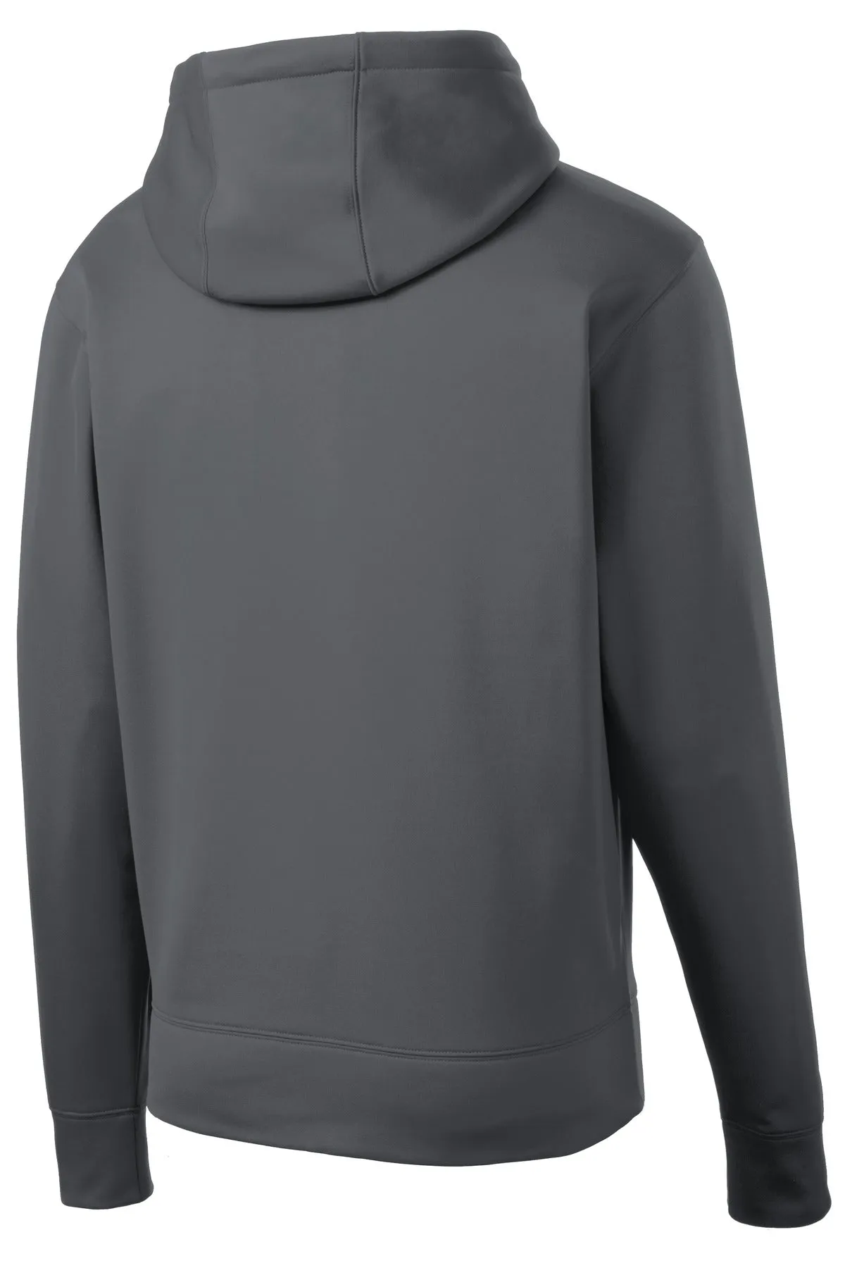 Sport-Tek Sport-Wick Fleece Full-Zip Hooded Jacket.  ST238 Dark Smoke Grey