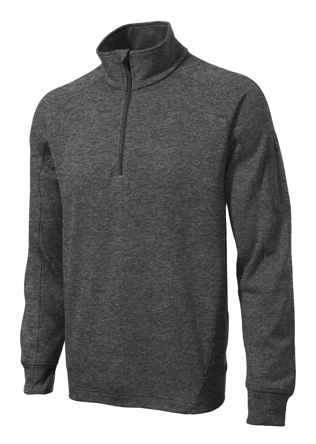 Sport-Tek Tech Fleece 1/4-Zip Pullover. F247 Graphite Heather