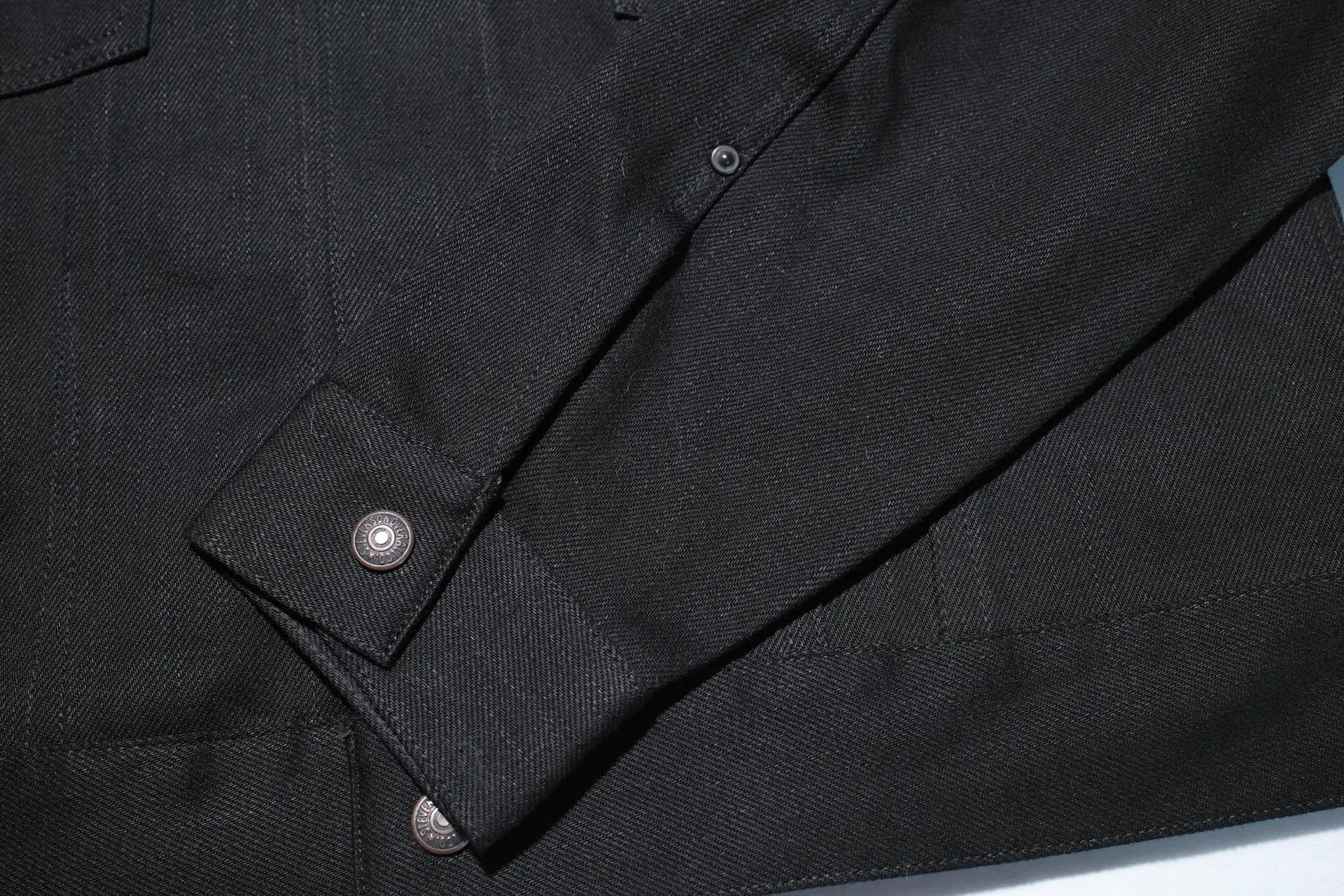 Stevenson Overall Co. 12oz 'Maverick Rider' Denim Jacket (Black)